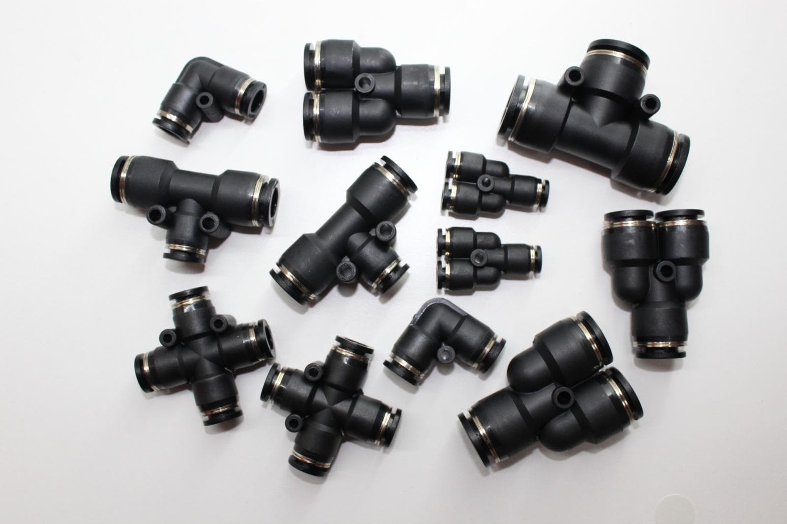Pnömatik Push-In Fitting Çeşitleri (dirsek, T, Y, artı)